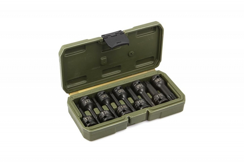 664280 Набор головок бит ударных TORX 1/2'' 10шт.(Т25 - Т80)  Дело техники 1