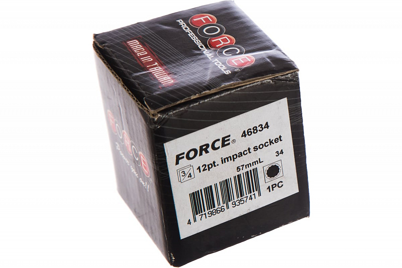 46834 Головка 3/4" 12-ти гранная ударная 34мм. FORCE 1