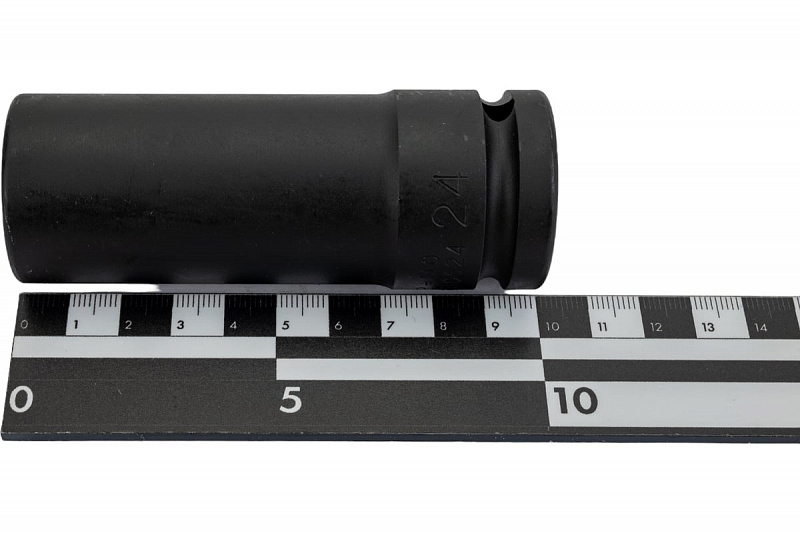 46510024 Головка 3/4" 6-ти гранная ударная высокая 24мм. L=100мм. FORCE 3